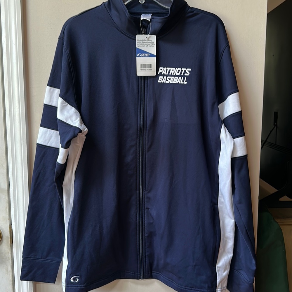 Large NWT’s Patriots Baseball Jacket